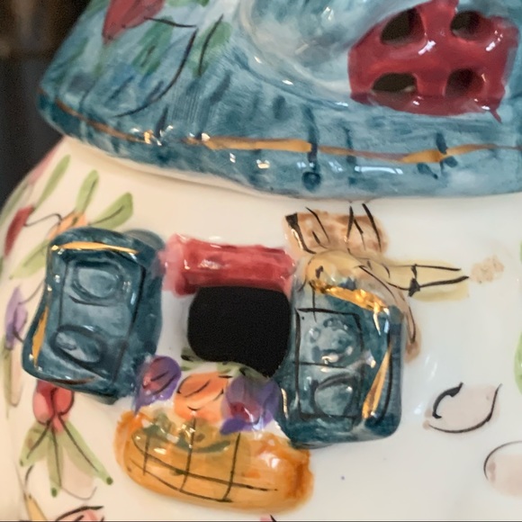 Vintage Dragonfly Teapot Candle Holder - Picture 7 of 16